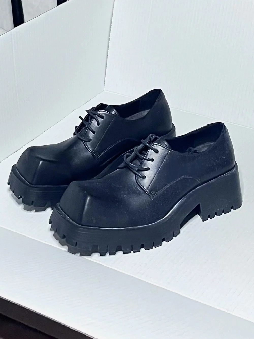 7EMRENEMAKED Chunky Platform Oxford Shoes
